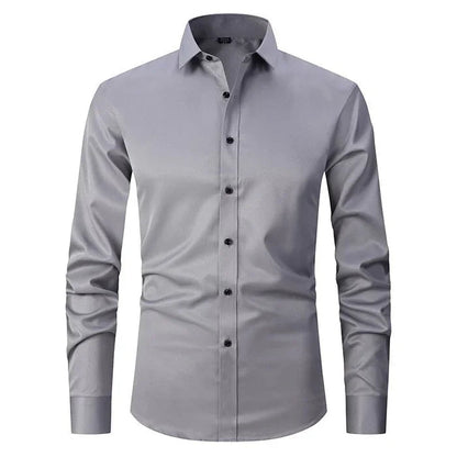 Button-up stretchy quality premium shirt for men | Liam -3