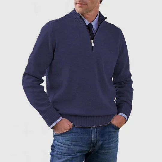 Zip elegant sweater for men | Howard -10