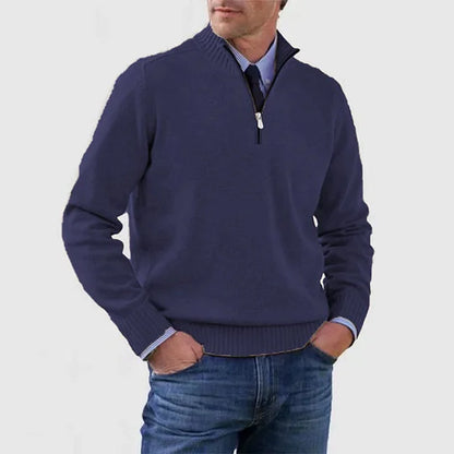 Zip elegant sweater for men | Adrien -10