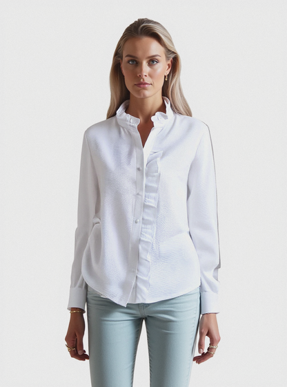 Feminine pleats delicates blouse for women | Aude -1