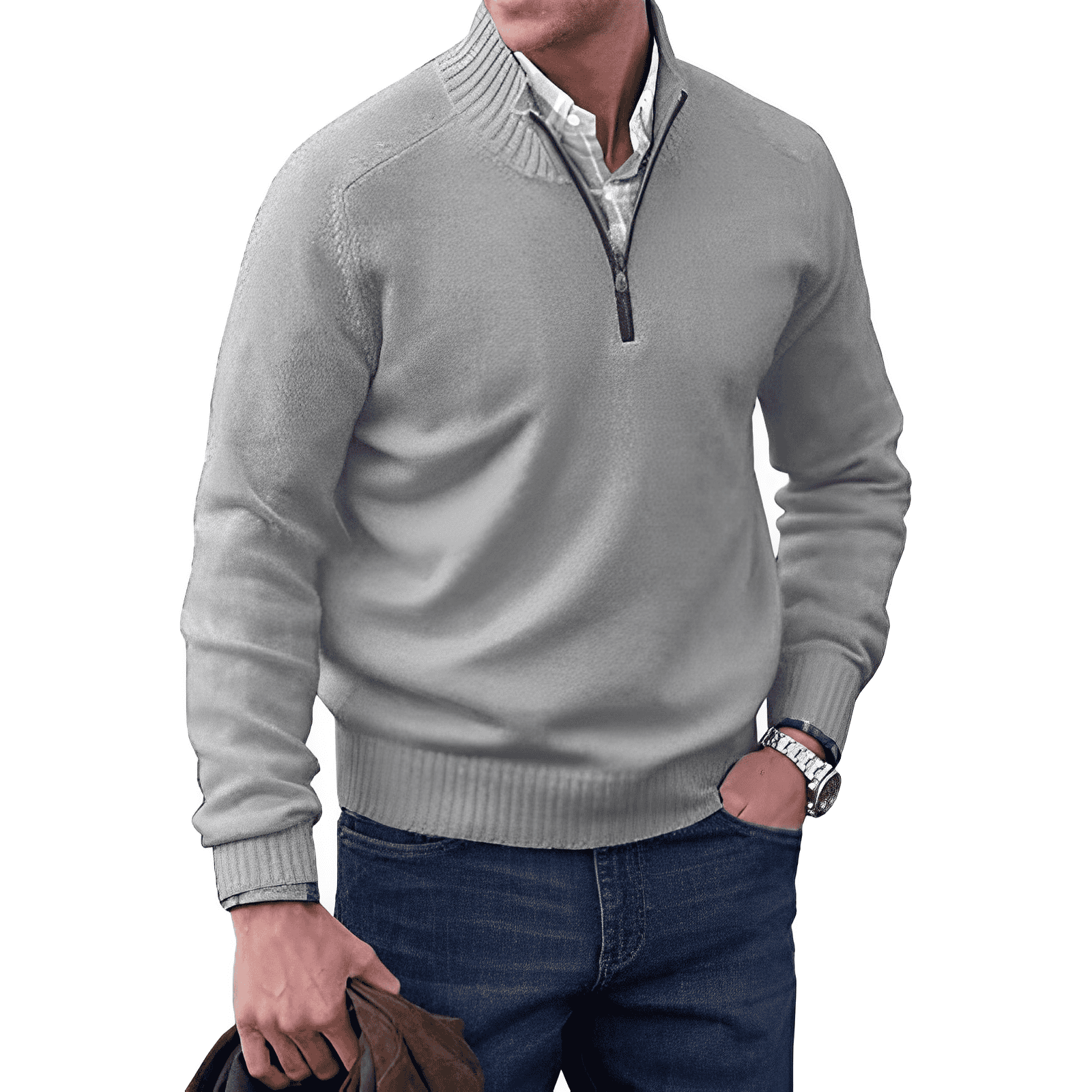 Quart slide sweater for men | Calvin -7