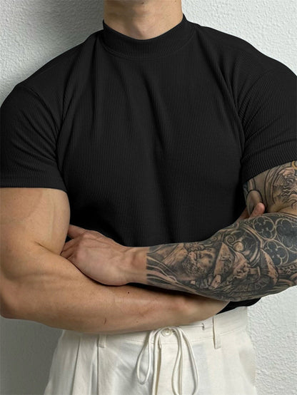 Casual turtleneck t-shirt for men | Garrick -4