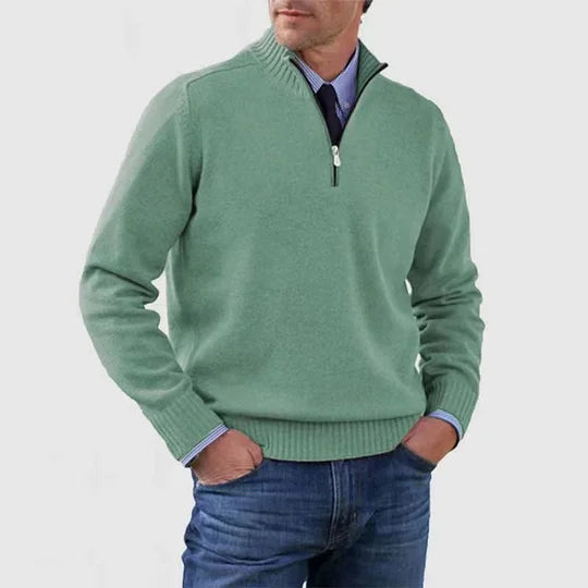 Zip elegant sweater for men | Adrien -9