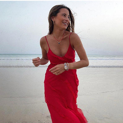 Elegant chiffon dress for women | Valentina -7