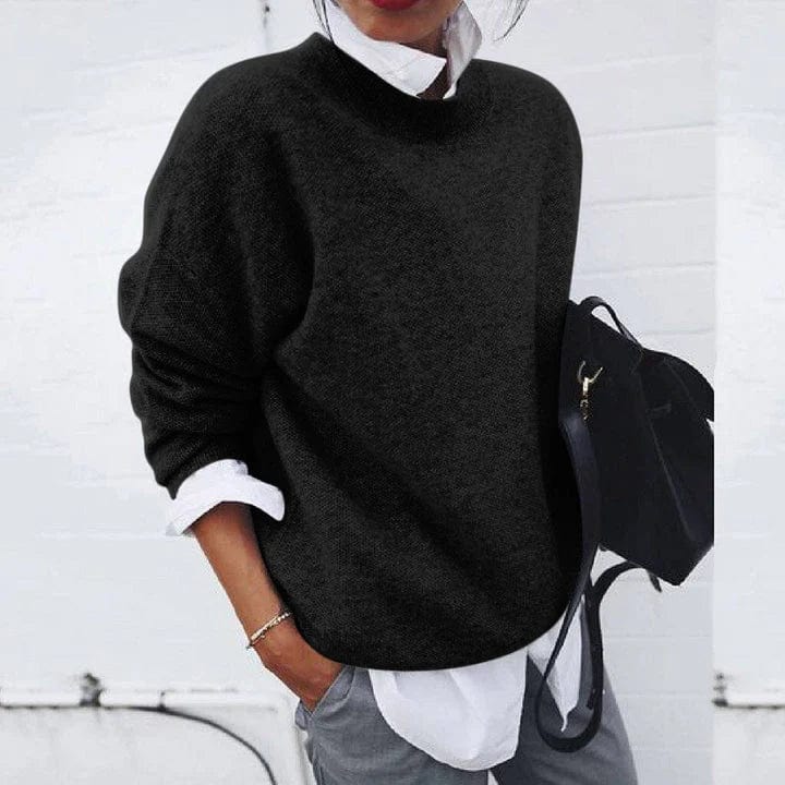 Soft loose fit sweater for women | Elvina -5