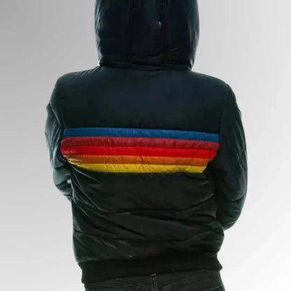 Quilted striped jacket for women | Retro chic -8