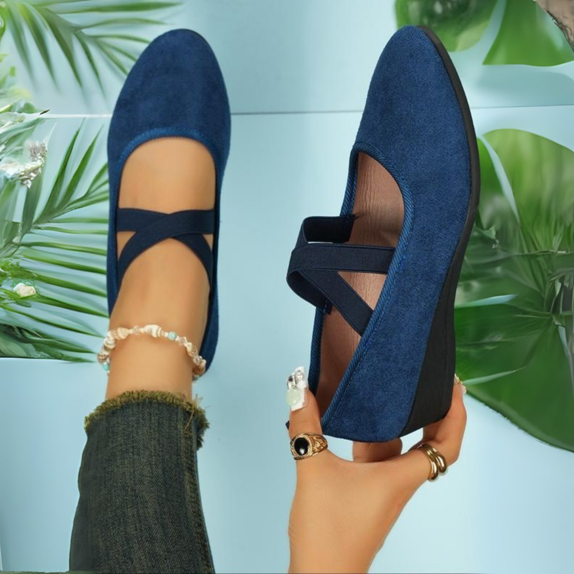 Wedges elegant comfortable shoes for women | Adeline -4