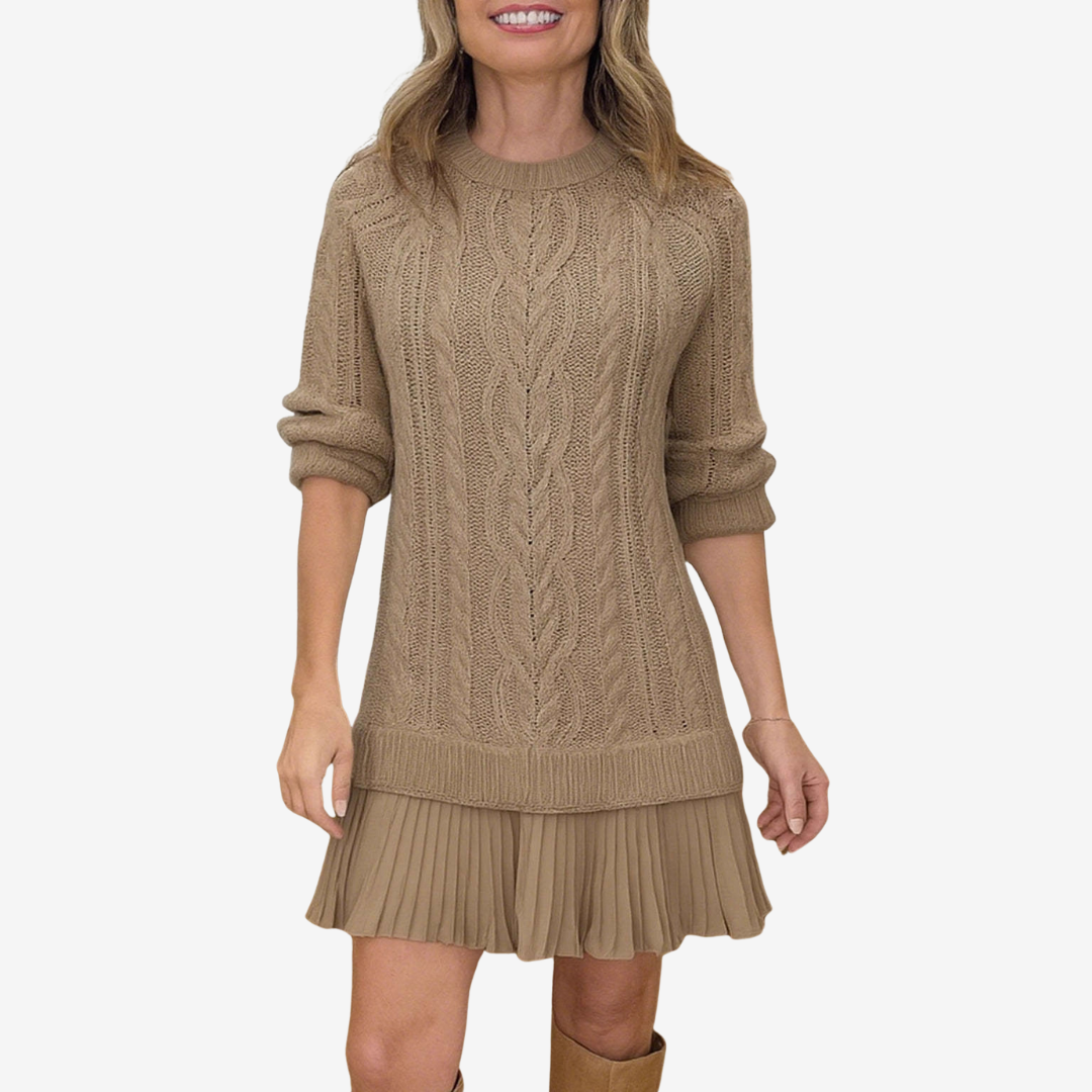 Gaelle elegant dress for women | Sweater mid-thigh -5