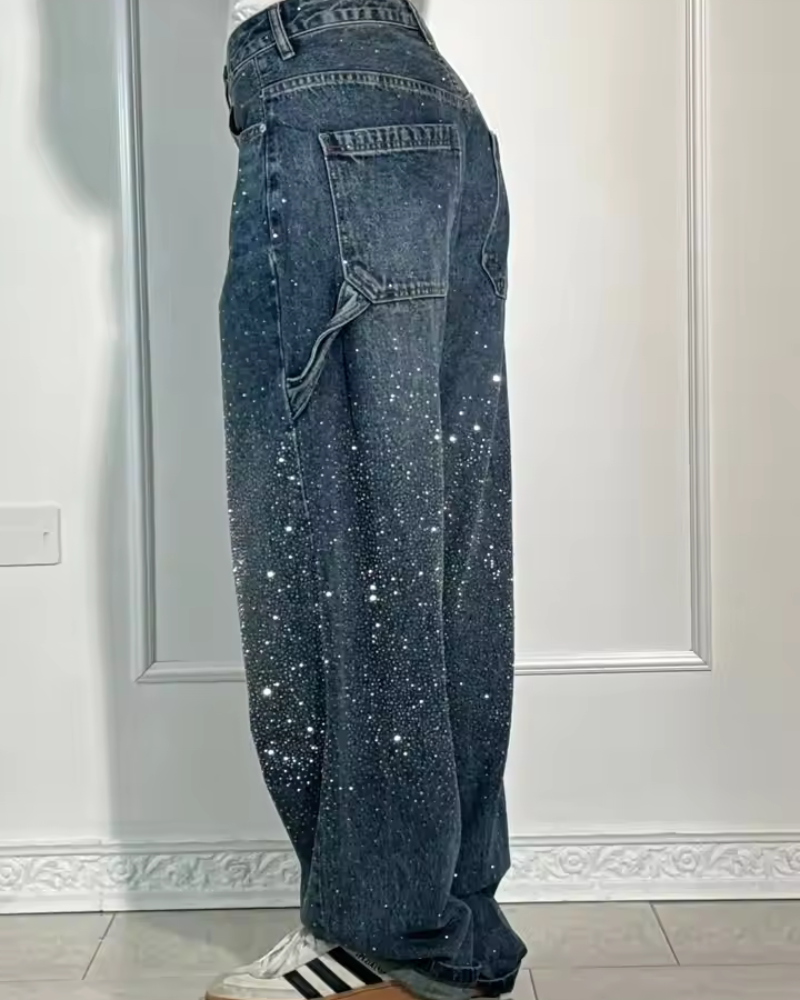 Casual sparkly jeans for women | Style Charpentier -3