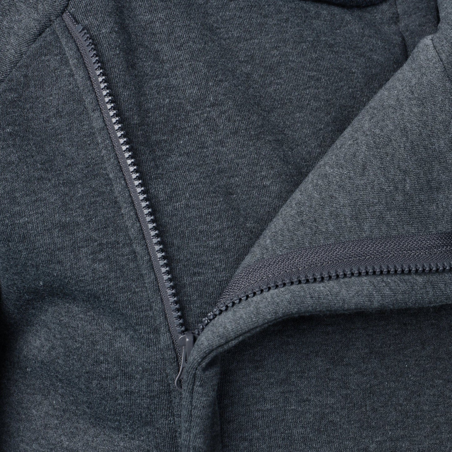 Asymmetric zip sculpted crossover hood hoodie for men | Kaelen -5