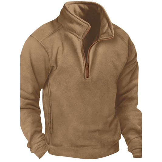 Casual quart zip sweater for men -1