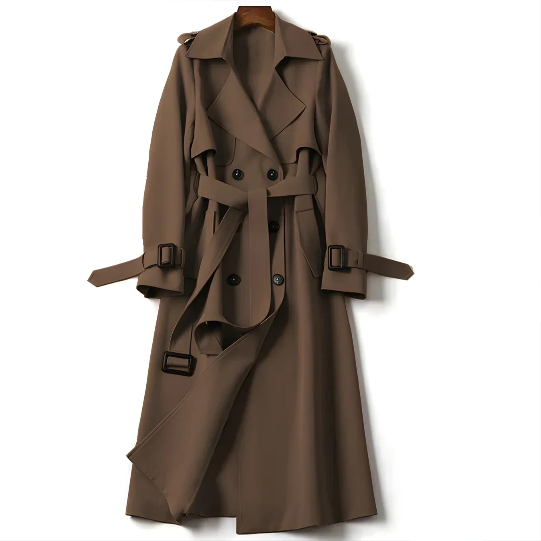 Trench elegant classic coat for women | Belted -4