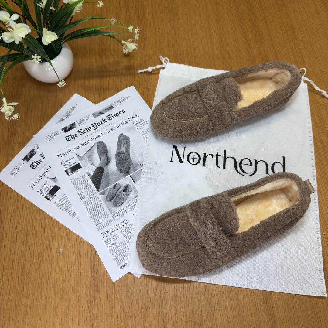 Cozy elegant winter loafers for women | Selene -1