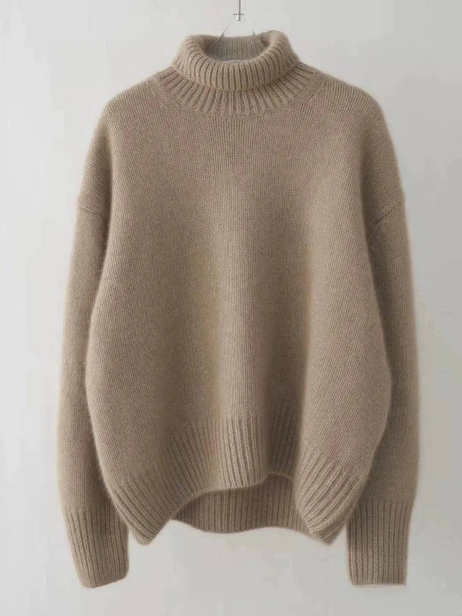 Relaxed sweater oversized fit turtleneck for women | Arden -5
