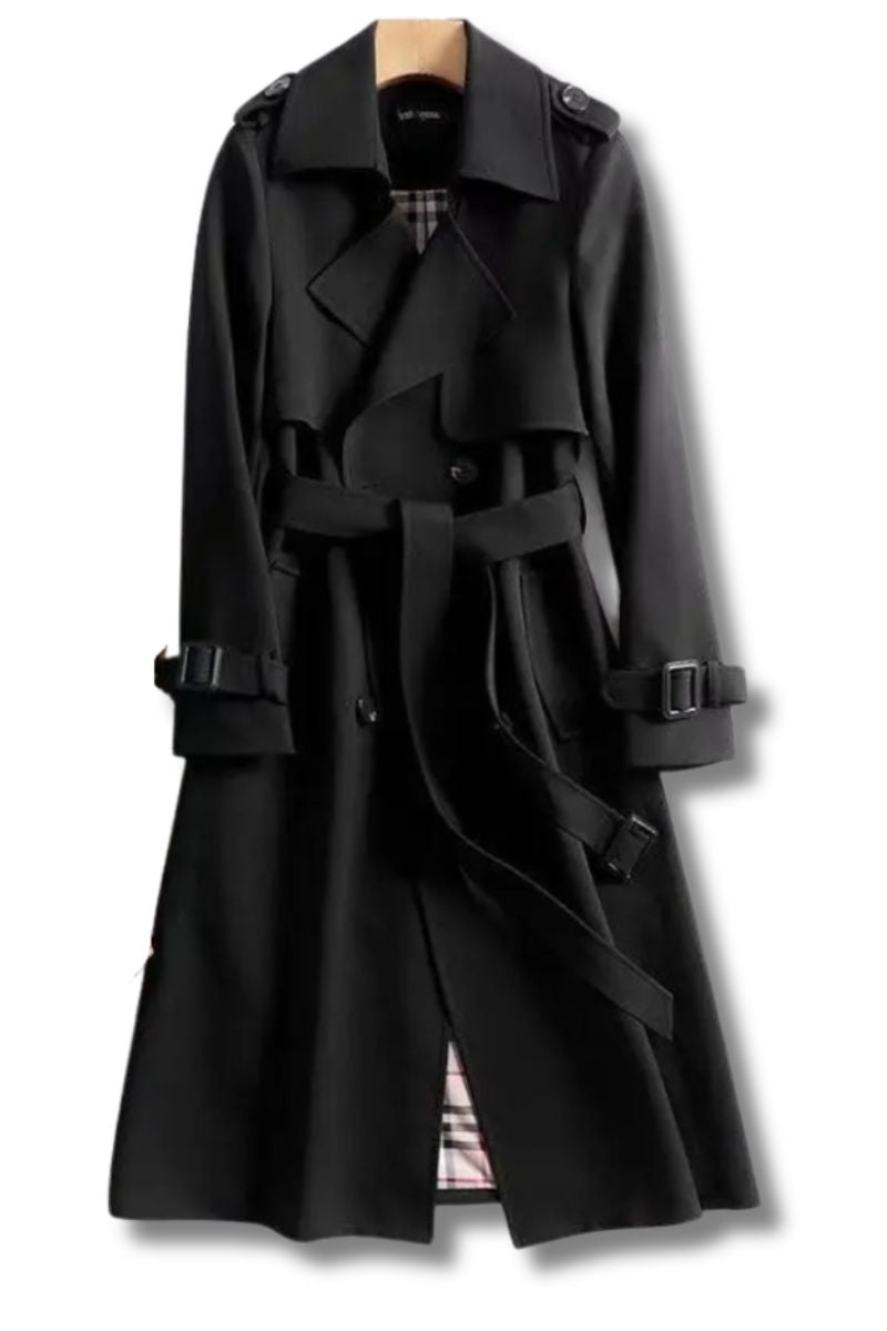 Trench classic coat for women | Elara -5