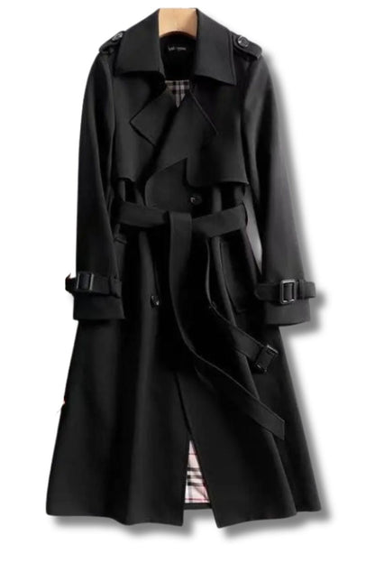 Trench classic coat for women | Elara -5