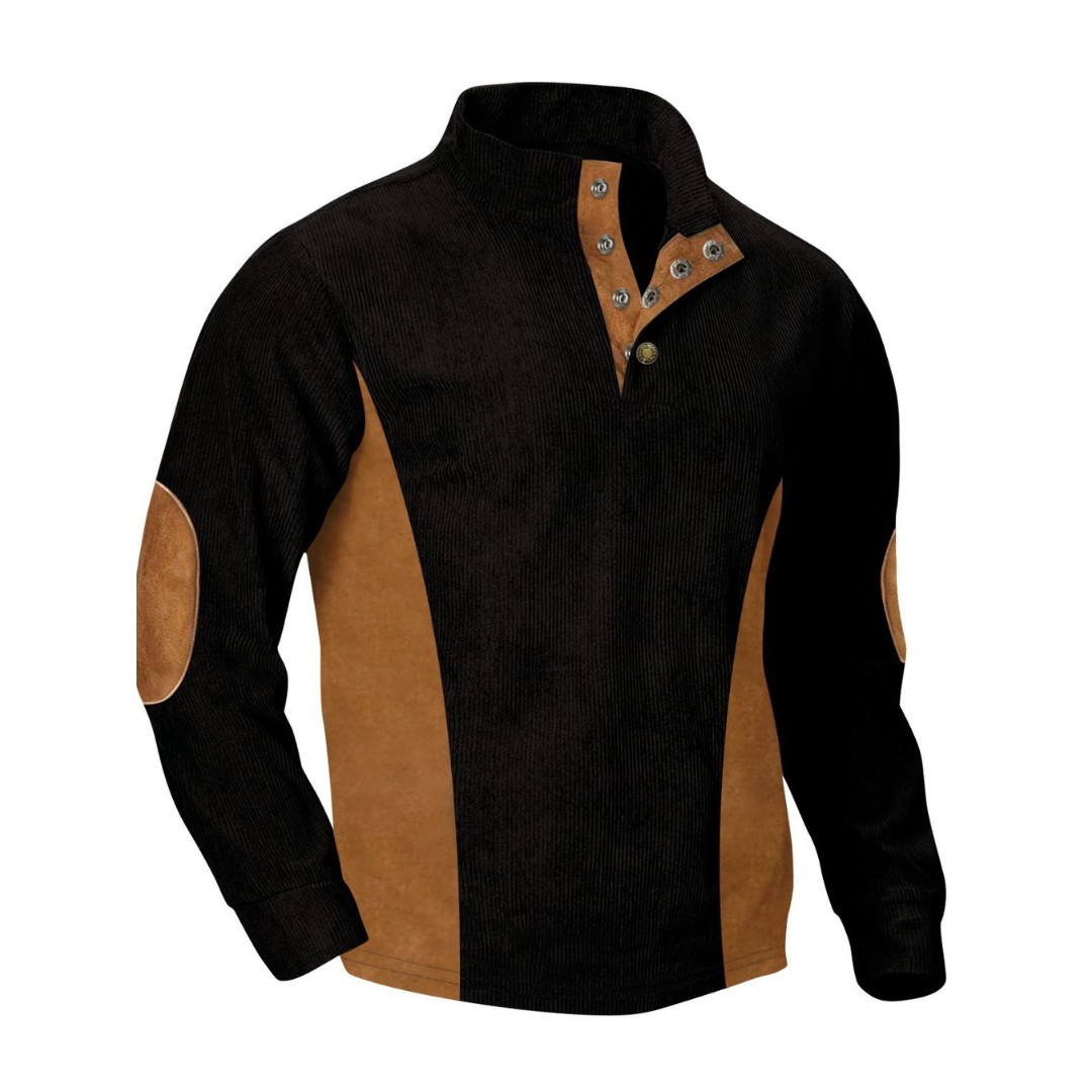 High collar sweater for men -4