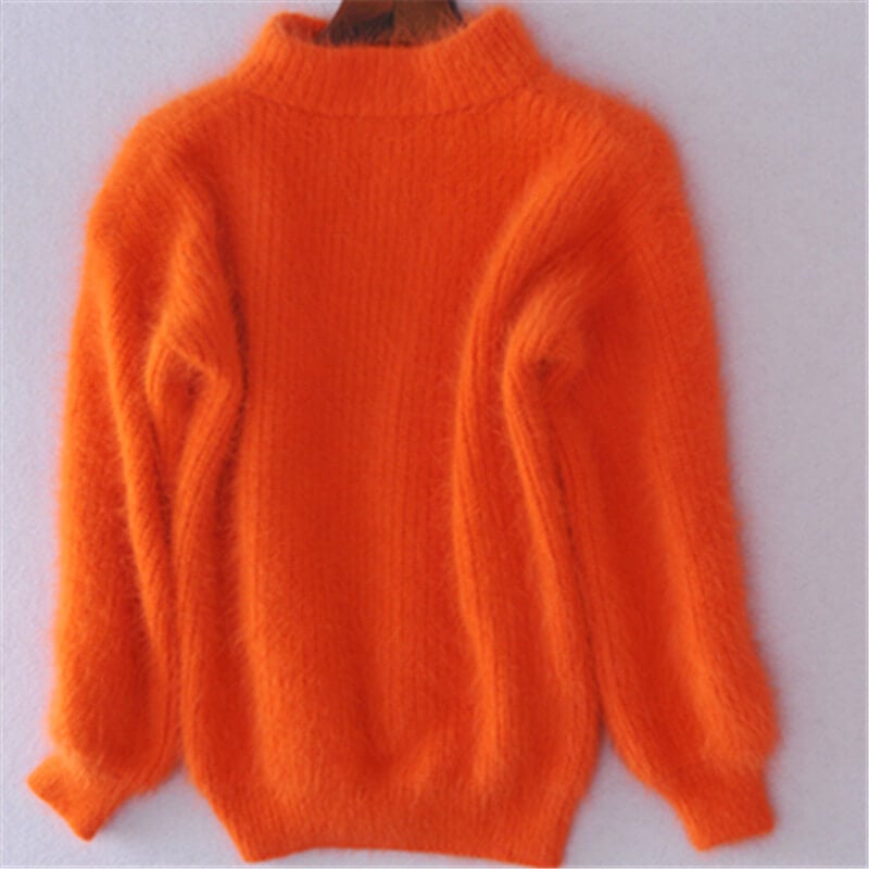 Fit knit wool sweater for women | Loose -6