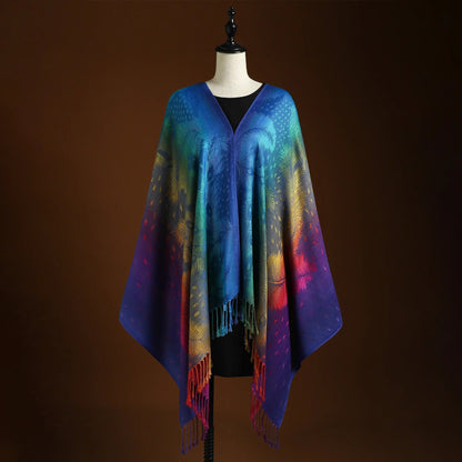 Patterned gradients scarf for women | Liora -2