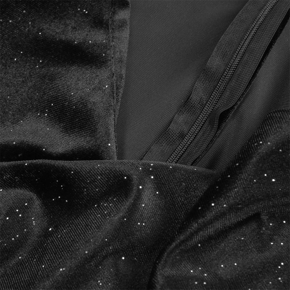 Wrap sequins dress for women | Selena -11