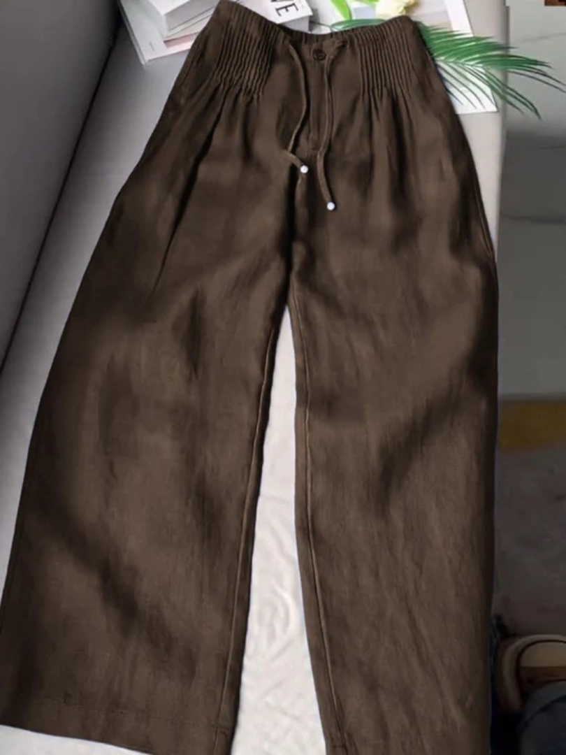 Relaxed wide-leg pants for women | Alina -8