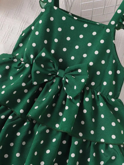 Christmas ruffles petite girl outfit dress for women -6