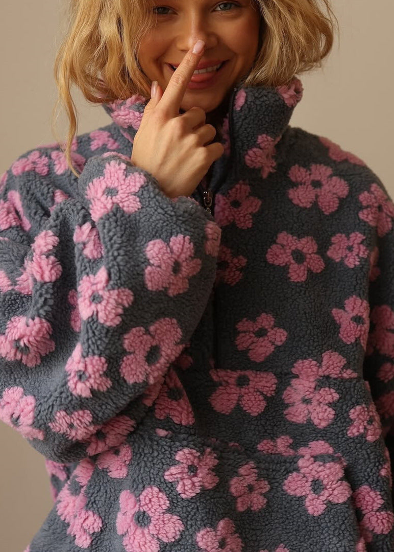 Soft floral sweater for women | Boho style -5