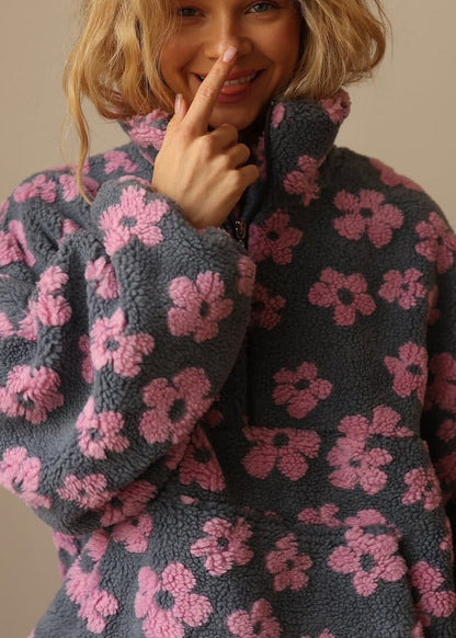 Soft floral sweater for women | Boho style -5