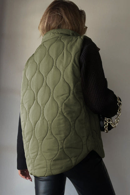 Quilted winter coat lightweight sleeveless vest for women | Krist -14