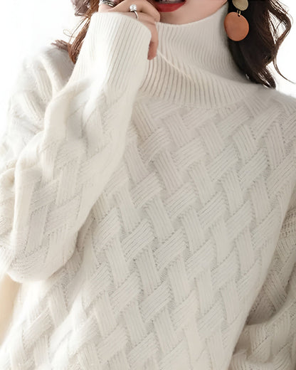 Sweater oversized turtleneck for women | Alara -3