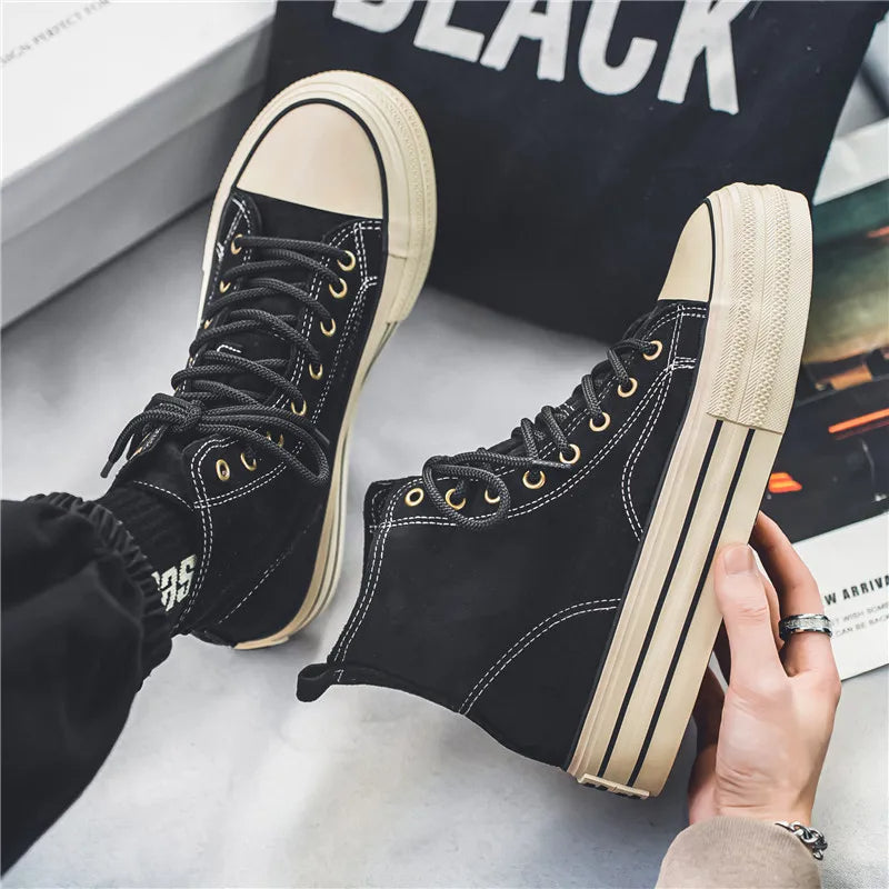 Platform high-top cushioned sole sneakers for men | Ardent -8