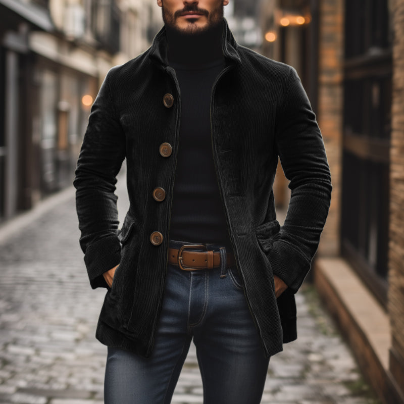 Men’s slim-fit corduroy coat for men | Emerson -13
