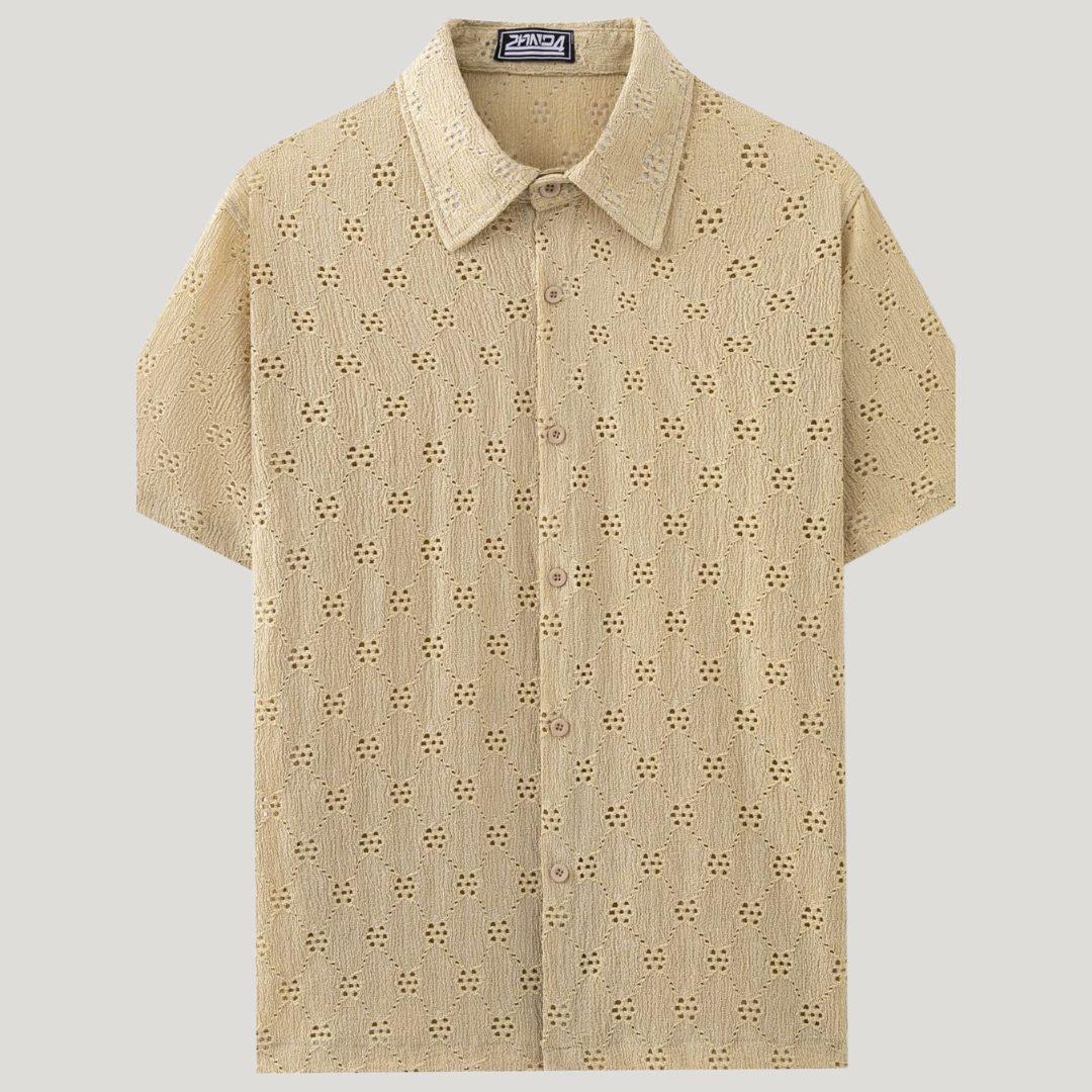 Classic short-sleeve shirt for men -3