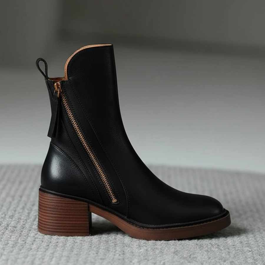 Elegant heeled comfortable boots for women | Marielle -11