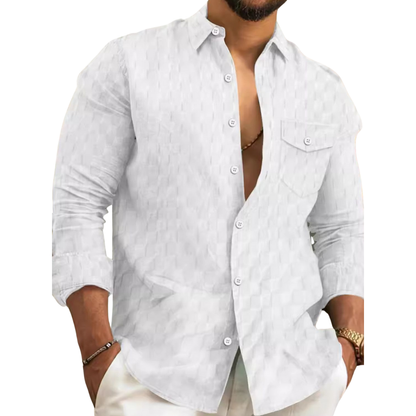 Up textured shirt for men -5