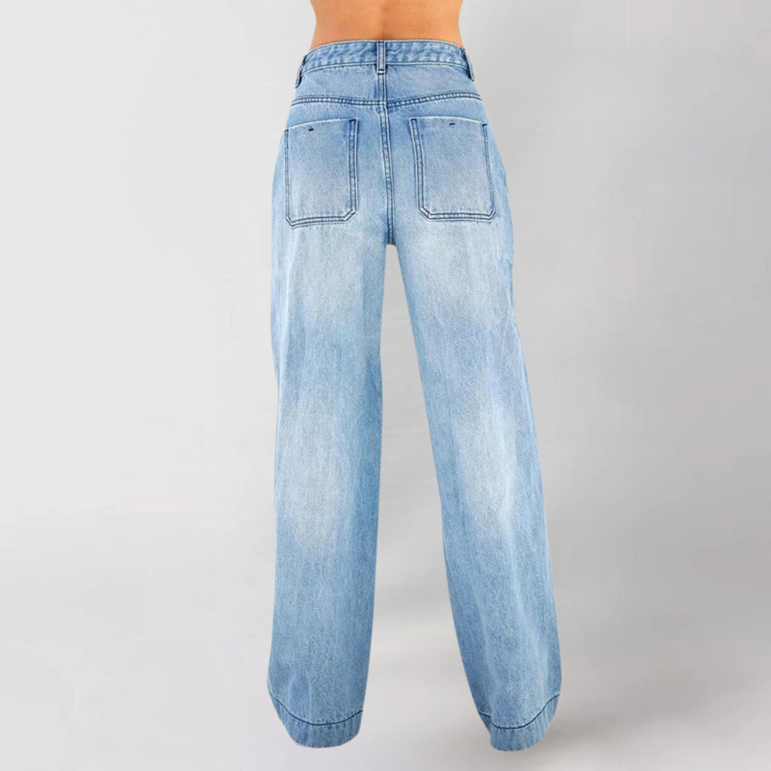 Smart harajuku jeans for women | Roxanne -3