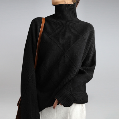 Soft turtleneck sweater for women | Seraphine -5