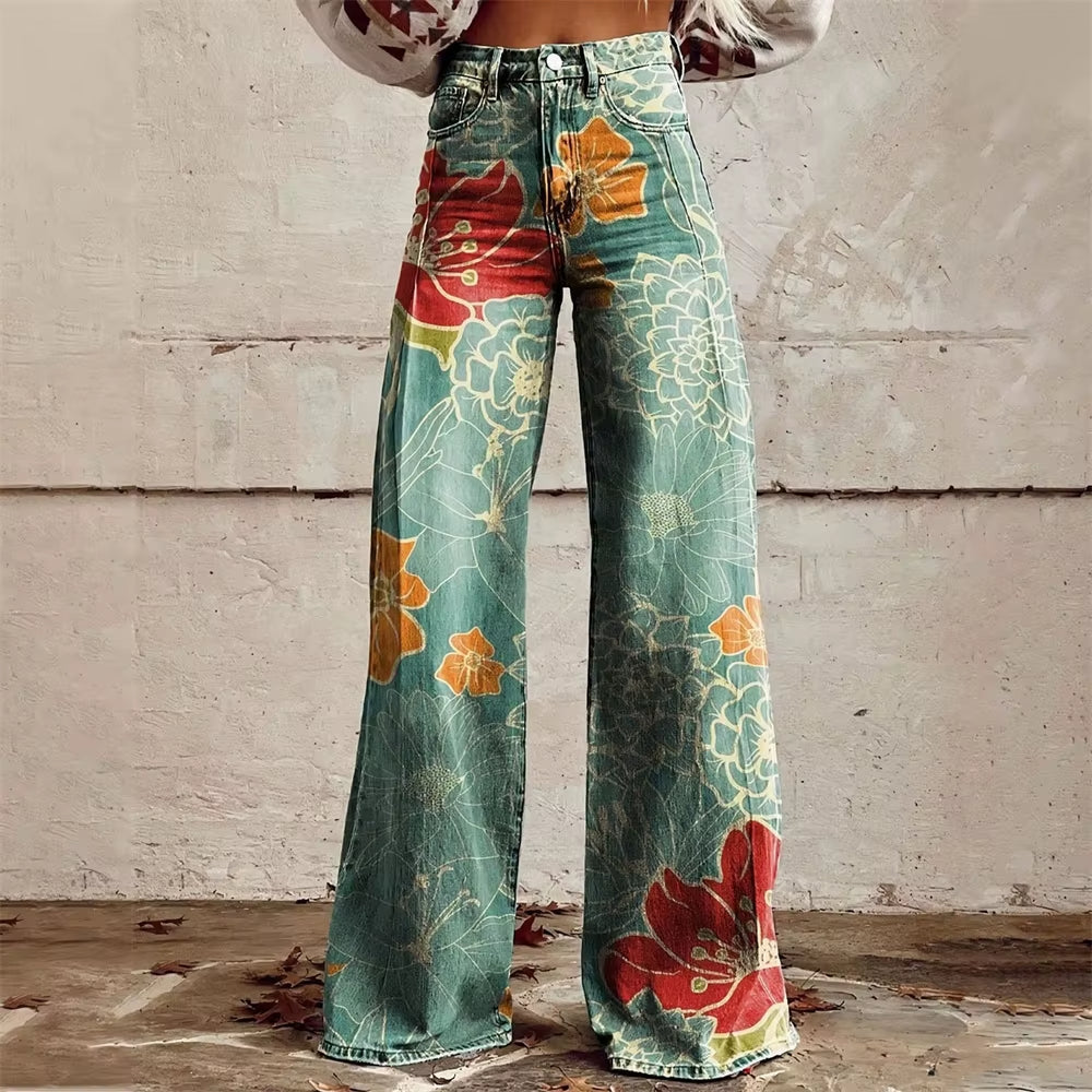 Celeste flared denim jeans for women | Aurora -4