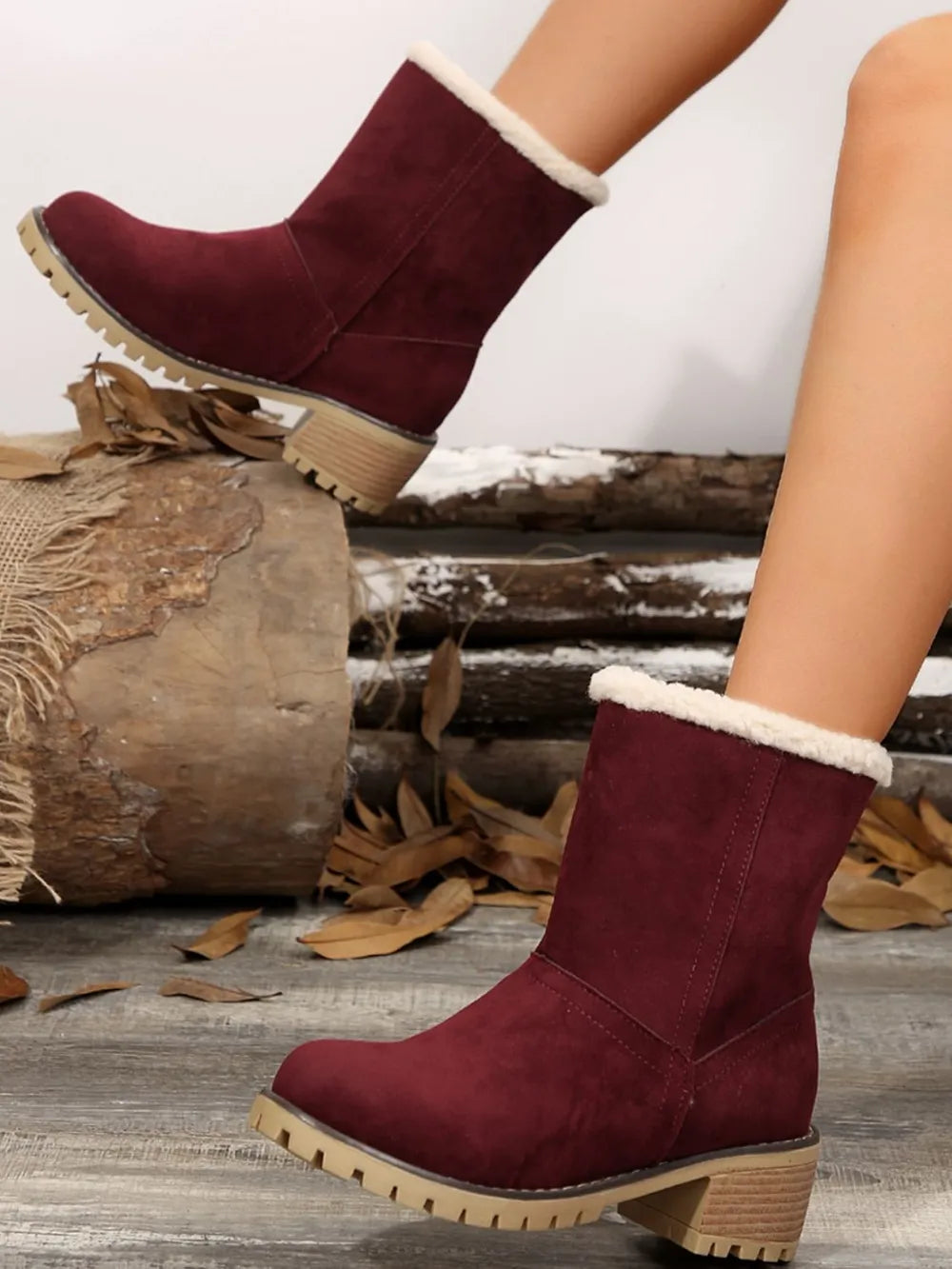 Winter heel mi-top boots for women | Emmanuella -20