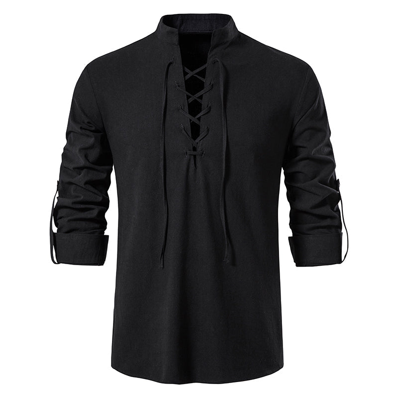 Cotton vintage shirt for men | Drew -1