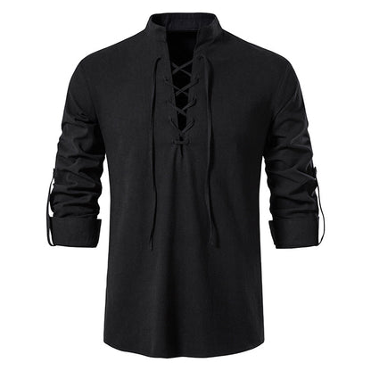 Cotton vintage shirt for men | Drew -1