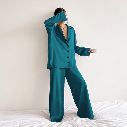 Oversized pyjamas set for women | Heather -3