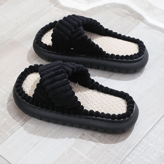 Brides crosseds toe open slippers for women | Uriah -1