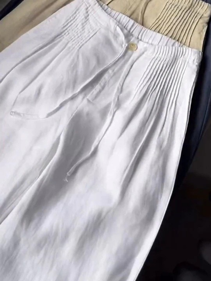 Relaxed wide-leg pants for women | Alina -3