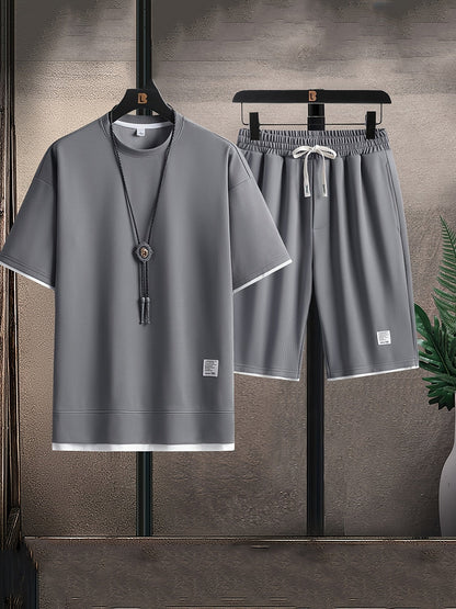 Men’s waffle knit lounge set for men | Ardent -1