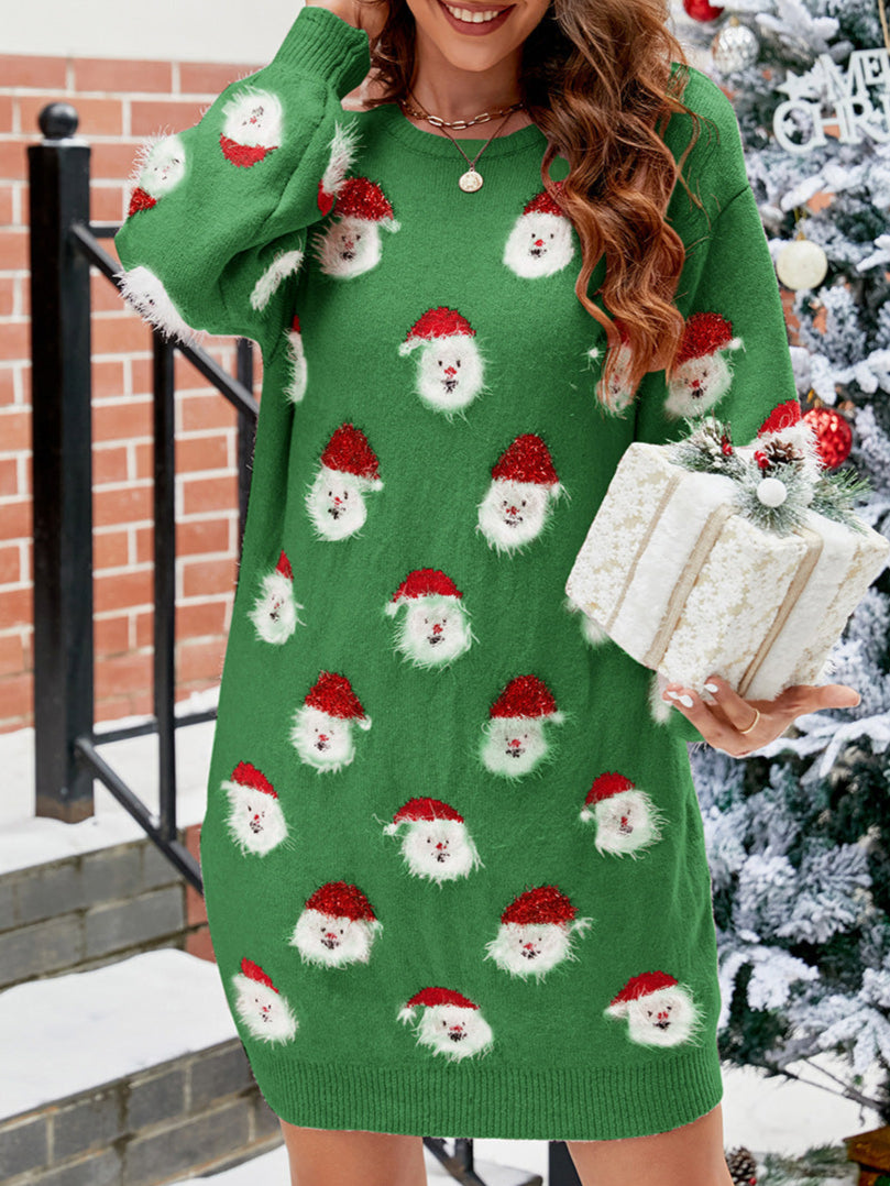 Dress christmas – knit long-sleeve sweater for women | Athalie -1