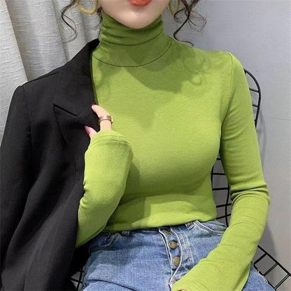 Long-sleeve turtleneck top for women | Elodie -2