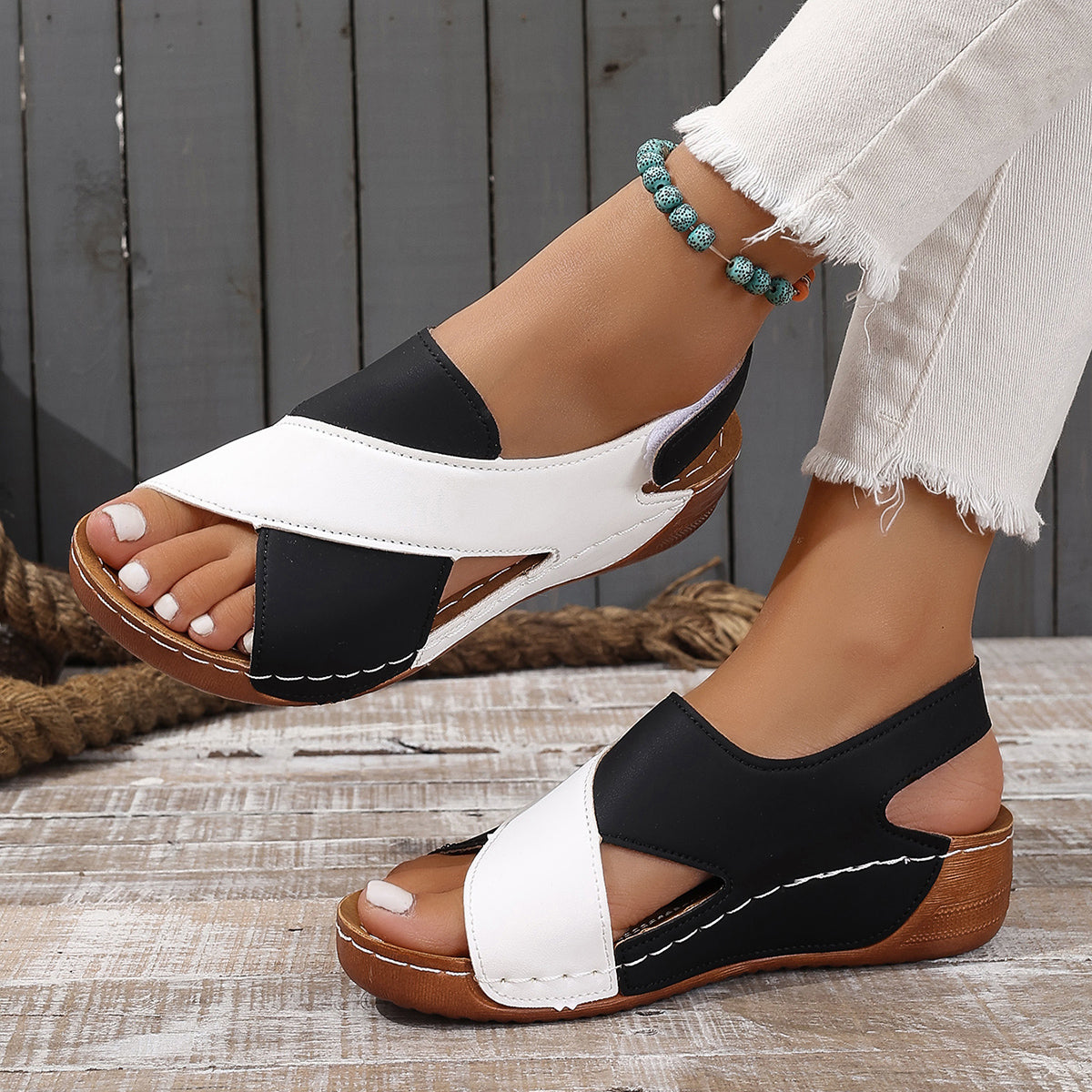 Wedge elegant sandals for women | Eliane -1
