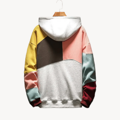 Colorblock drawstring hoodie for men | Max -4