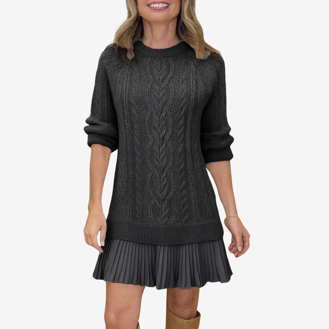 Gaelle elegant dress for women | Sweater mid-thigh -7